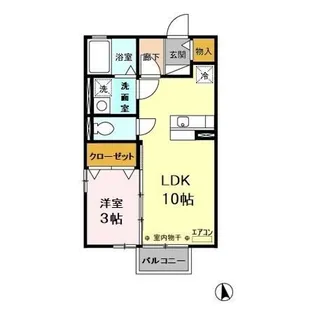 カーサ・ヴィオラ A・B【2階】の間取り