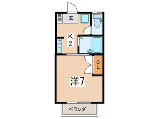 コーポヒライ【2階】の間取り