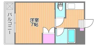 ラ・パルテール福富 壱番館【4階】の間取り