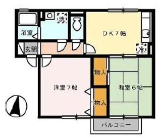 サンハイム撫川 A【2階】の間取り