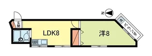 サンハイツ【1階】の間取り