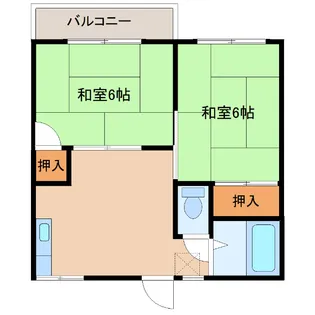 プレジュール生実【2階】の間取り