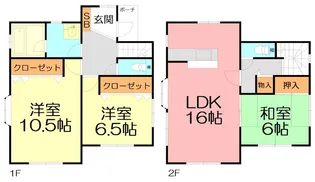 神奈川県南足柄市塚原【一戸建】の間取り