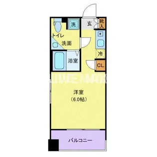 クレジデンス神谷町【5階】の間取り