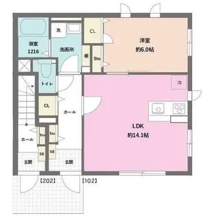 コンフォートSJ I【1階】の間取り