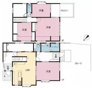 神奈川県鎌倉市津【一戸建】の間取り