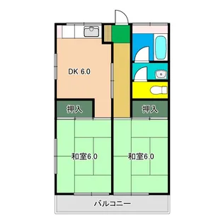 ハイツ北村【3階】の間取り
