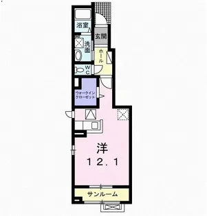 ベルテンポ【1階】の間取り