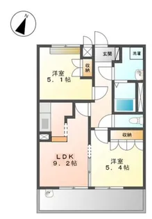 グランヴェールII【2階】の間取り