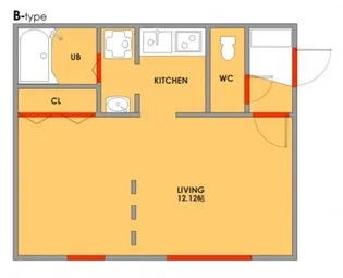 モデュロール赤坂【3階】の間取り