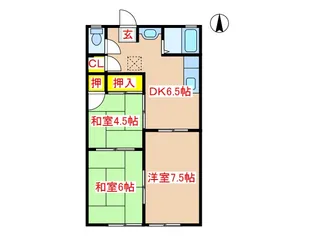 シャーロックホームズ【2階】の間取り