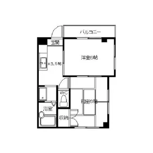 ベルメゾン【3階】の間取り