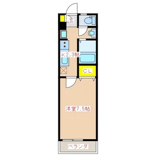 RiviereCityM24【1階】の間取り