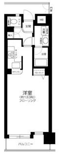 ユニーブル田町【4階】の間取り