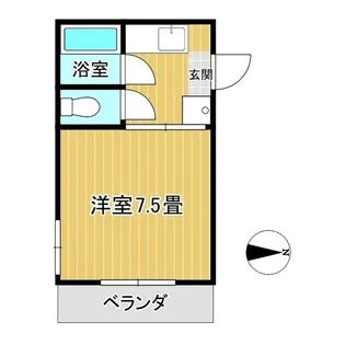 エンゼルハイツ【1階】の間取り
