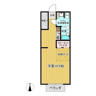 メゾン・ショード・エスパス【1階】の間取り