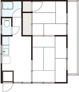 グレーエス日光【1階】の間取り