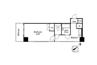 ラング・タワー京橋【3階】の間取り