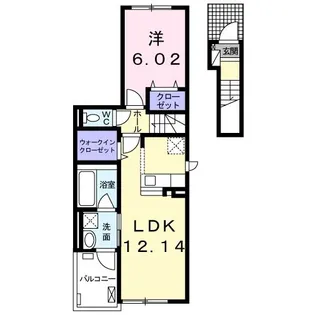 ディオーヌ【2階】の間取り