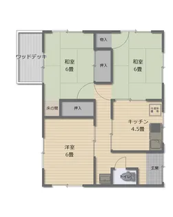 大分県別府市鶴見【一戸建】の間取り