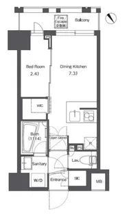 コンフォリア台東根岸【4階】の間取り