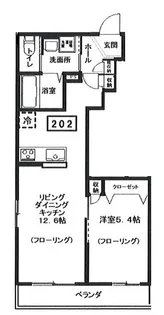 仮)ウィスティリアWest【2階】の間取り