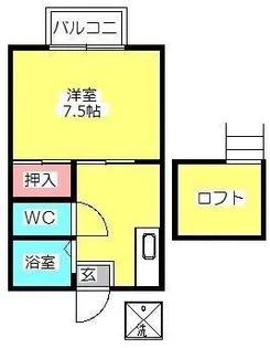 アートイン  ヘイゼル【2階】の間取り