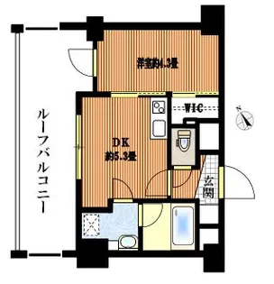 クラスタ越中島【6階】の間取り