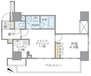 リビオ日本橋人形町【15階】の間取り