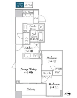 ASMACI MAISON両国II【9階】の間取り