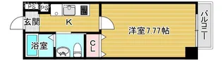 1Kの間取り画像