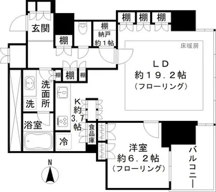 ワールドシティタワーズ・ブリーズタワー【30階】の間取り