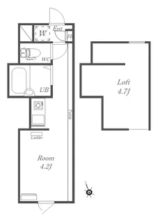 プライムテラス生田【1階】の間取り