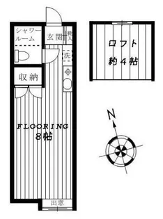 禄幸ハイム【1階】の間取り