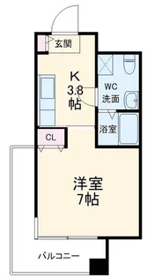 ローズマンションR&A【4階】の間取り