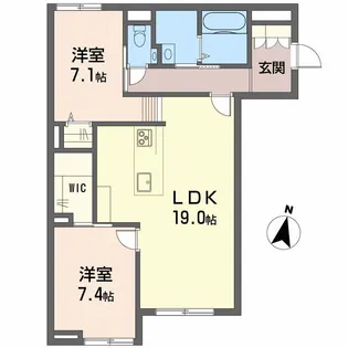 Kanon岩崎【1階】の間取り