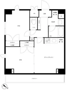 ルーブル三田【9階】の間取り