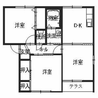 3DKの間取り画像
