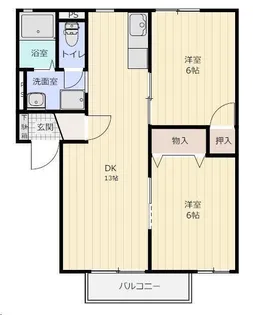ロジュマンA【1階】の間取り