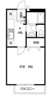 第6幸永ハイツ【1階】の間取り