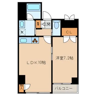 1LDKの間取り画像
