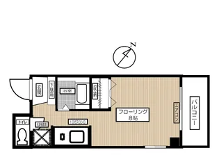 ラ・ポワール白山【4階】の間取り