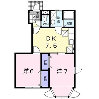 ピュアクエスト【1階】の間取り