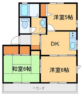 シャルムA【2階】の間取り