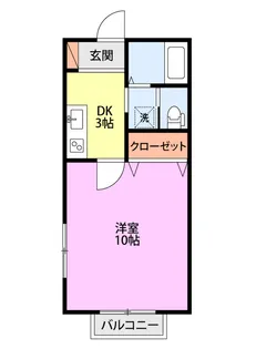 第3コーポコマタ【2階】の間取り