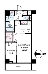 東京都足立区千住関屋町【マンション】の間取り