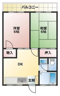 サンハイムK.T.【1階】の間取り