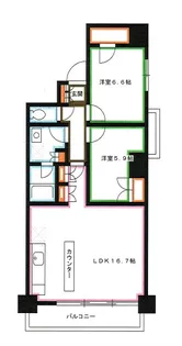 イストワール【12階】の間取り