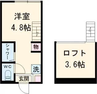 ハーモニーテラス和田【1階】の間取り