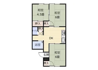 白山ハイム【1階】の間取り
